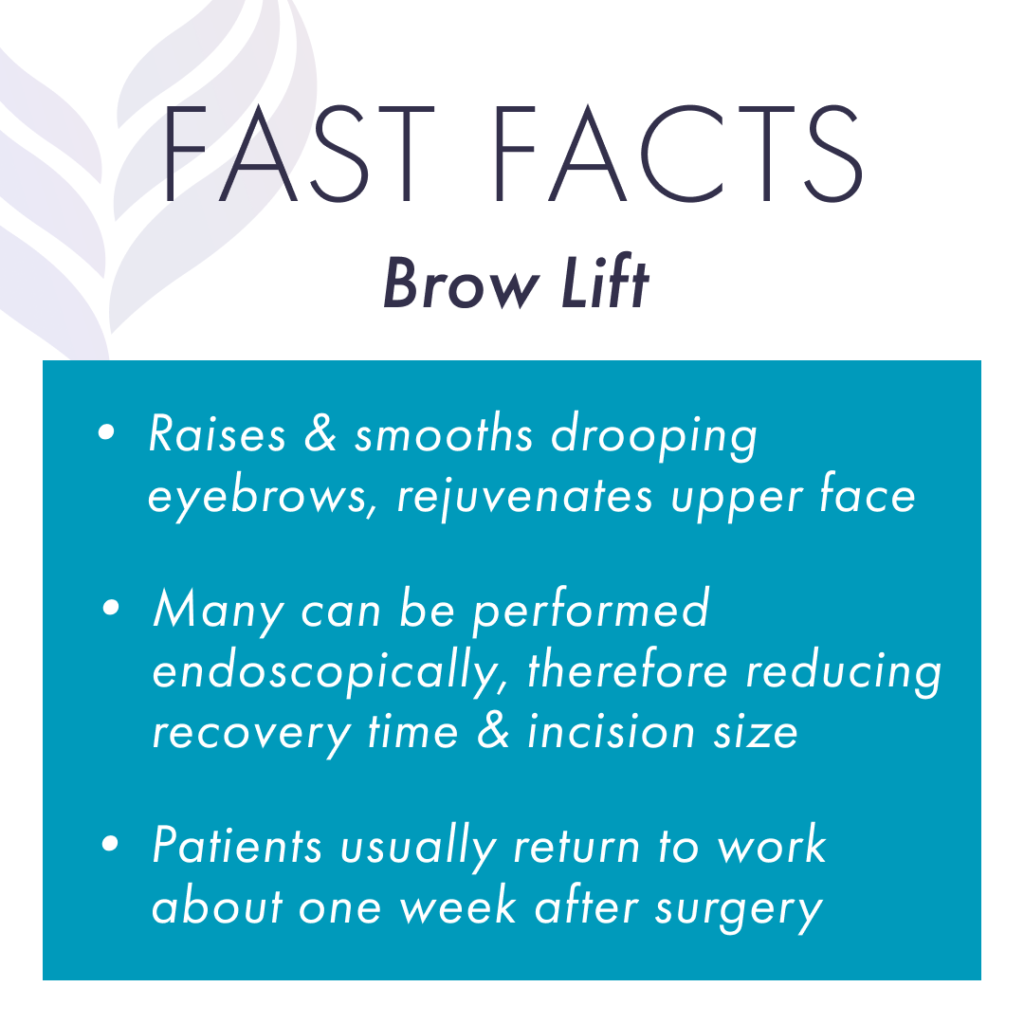 The American Board of Cosmetic Surgery (ABCS) shares fast facts about brow lift surgery