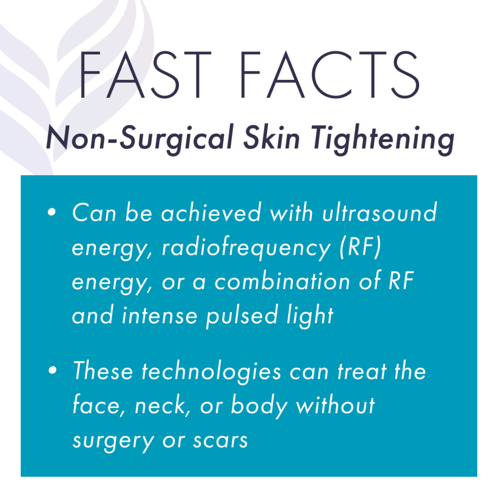 Fast facts about non-surgical skin tightening
