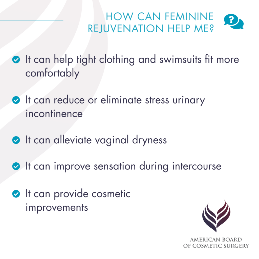 Why consider feminine rejuvenation